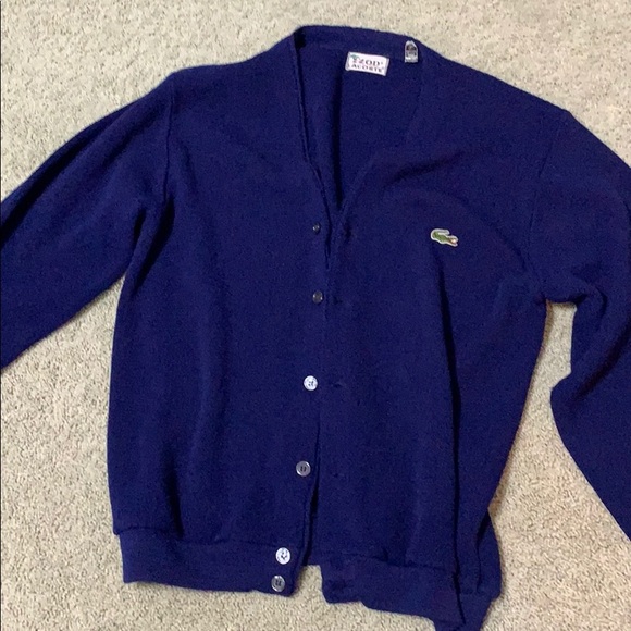 Lacoste Other - Vintage Mens Button Down Lacoste Sweater